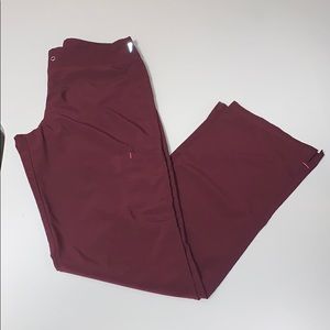 Smitten Maroon Scrub Bottoms (TXS)